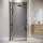 Badplaats Duschwand Rizani 80 x 200cm Glas Duschabtrennung Schwarz - Walk-In Dusche Nano Duschtrennwand