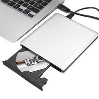 Tangxi Laptop PC Externer Dis-Brenner, USB3.0 Blu-Ray Optical Disk Drive, 3D DVD/CD/BD Writer Recorder für Desktop/Notebook, Plug and Play (Silber)