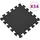 vidaXL Bodenmatten 54 Stk. 4,86 m2 EVA-Schaumstoff Schwarz