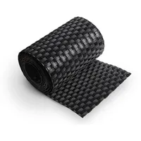 zaun|zu® Sichtschutzstreifen 2,55 m schwarz Rattan