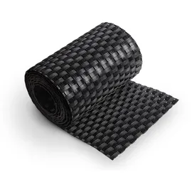 zaun|zu® Sichtschutzstreifen 2,55 m schwarz Rattan