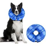 Lyneun Aufblasbare Halskrause für Hunde Katzen, Einstellbar Halskrause Hund, Weich Hundekragen Leckschutz, Leckschutz Hund für Hund und Katze