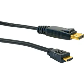 Schwaiger Anschlusskabel DisplayPort zu HDMI 2 m Schwarz
