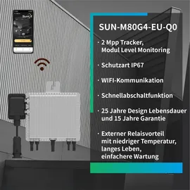DEYE Sunlit Wechselrichter 800 Watt SUN-M80G4-EU-Q0