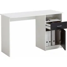 FMD Schreibtisch Jackson weiß/schwarz