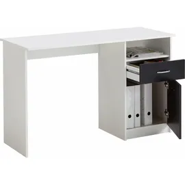 FMD Schreibtisch Jackson weiß/schwarz