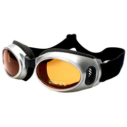 Motorradbrille PROANTI "Heezy 453-S", silber (silberfarben), Sportbrillen, UV Schutz 400