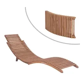 vidaXL Sonnenliegen 2 Stk. Massivholz Teak