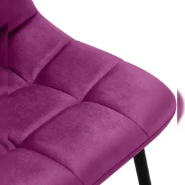CLP Esszimmerstuhl Antibes Samt lila