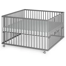 Sämann – Matratze Basic Schlupfsprossen grau Premium | Gr.: 120x120 cm,