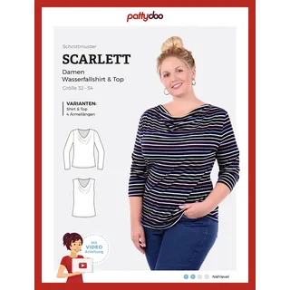 Pattydoo Papierschnittmuster Wasserfallshirt Scarlett