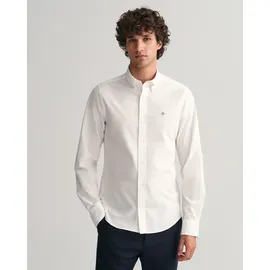 GANT Slim Fit Popeline Hemd Weiß S