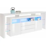 borchardt Möbel Sideboard »Rosario« Breite 220 cm, weiß