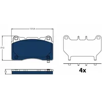 TRW Bremsbelagsatz TRW GDB2198BTE,