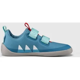 Affenzahn Barfußschuh Lucky Hai Hellblau / Rot 28