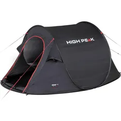 High Peak Pop up Zelt Vision 3 SCHWARZ|SCHWARZ|SCHWARZ 3 PERSONEN