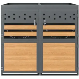 MC Star Mülltonnenbox 2er 120-240 Liter anthrazit