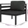 vidaXL 5-tlg. Garten-Lounge-Set mit Kissen Aluminium Anthrazit