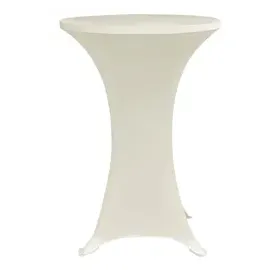vidaXL Stehtischhussen 4 Stk. Ø 60 cm Creme Stretch