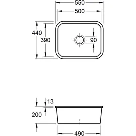 Villeroy & Boch Cisterna 60C Steam + Excenterbetätigung