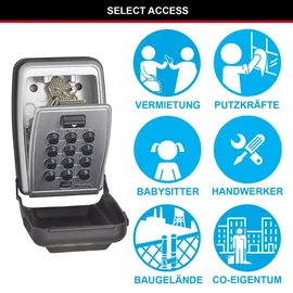 Master Lock Schlüsseltresor 11,7 x 7,9 x 5,2 cm Grau/Schwarz