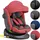 XOMAX Kindersitz 360° drehbar mit Isofix, ECE R129, 0–36 kg, verstellbar, neigbar, atmungsaktiver Bezug, 5-Punkt-Gurt, Top Tether, Autokindersitz für...