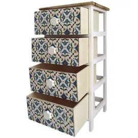 Mobili Rebecca Rebecca 76 x 30 x 40 cm Hellblau / Weiß