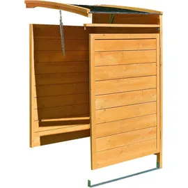 MuCoLa Mülltonnenbox 146 x 124 cm braun