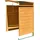MuCoLa Mülltonnenbox 146 x 124 cm braun
