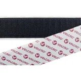 VELCRO® E08802033011425 Klettband zum Aufkleben Haftteil (L x B) 25000 mm x 20 mm Schwarz 25 m