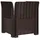 vidaXL 1-Sitzer Sessel 1 x 1 x 1 cm braun