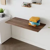 Wandklapptisch Aus Mdf In Walnuss Platzsparend