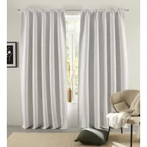 LeGer Home by Lena Gercke Verdunkelungsvorhang "Marusha" Gr. 1, beige (creme), B:135cm H:145cm, Polyester, Polyester, LEGER HOME BY LENA GERCKE, Gardinen, Verdunkelnder Vorhang, blickdicht, Leinenoptik, robuste Haptik, Thermo