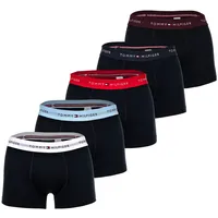 TOMMY HILFIGER Herren Boxershorts, 5er Pack - Trunks, Logo, Cotton Stretch Blau 2XL