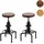 Mendler 2er-Set Barhocker HWC-N23 höhenverstellbar drehbar Industrial Holz  - Braun