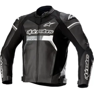 Alpinestars GP Force Lederjacke - Schwarz/Weiß - 48
