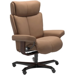 STRESSLESS Bürostuhl Magic Office Leder Braun Batick Latte M (Medium)