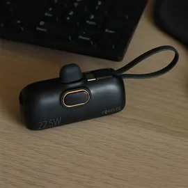 Forever Mini Powerbank MTB-100 22.5W 5000 mAh Lightning für iphone schwarz