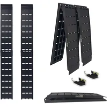 Baumarktplus TRUTZHOLM 2 x Auffahrrampe klappbar 228cm Traglast 1360 kg Alu schwarz Motorradrampe Verladerampe