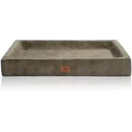 Knuffelwuff Hundebett Santiago M-L 85 x 65 cm khaki