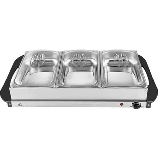 Silva Homeline SH 4.1 425009 Buffetwärmer Edelstahl, Schwarz