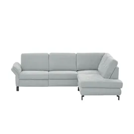 Max Schelling Eckcouch Flachgewebe 3-Sitzer Blau