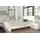 JV Möbel Luxus Bett Schlafzimmer Bett Möbel 2x Nachttische), Set Einrichtung Weiß, 3tlg.