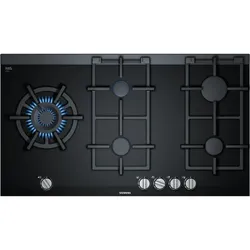 Siemens ER9A6SB70, iQ700, Gaskochfeld, 90 cm, Glaskeramik, Schwarz