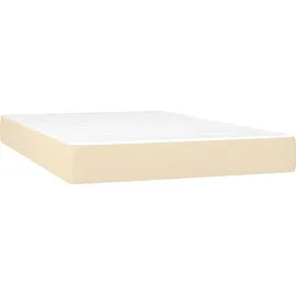 vidaXL Boxspringbett 120 x 200 cm Creme