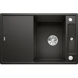 Blanco Axia III 45 S rechts Einbau Granit schwarz Handbetätigung 780 x 510 mm