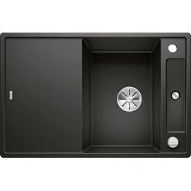 Blanco Axia III 45 S rechts Einbau Granit schwarz Handbetätigung 780 x 510 mm