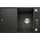 Blanco Axia III 45 S rechts Einbau Granit schwarz Handbetätigung 780 x 510 mm