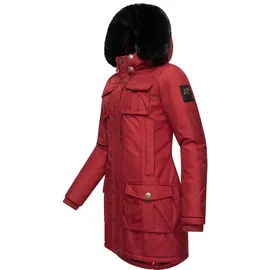 Navahoo Parka Tiniis blutrot / schwarz M