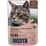 Bozita Häppchen in Gelee Pouch Hühnchenleber Nassfutter Katze